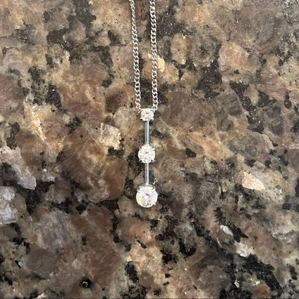 CZ & Silver Necklace